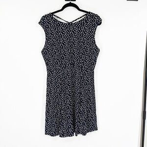 Title Nine Diamalete Black Polka Dot Athletic Dress